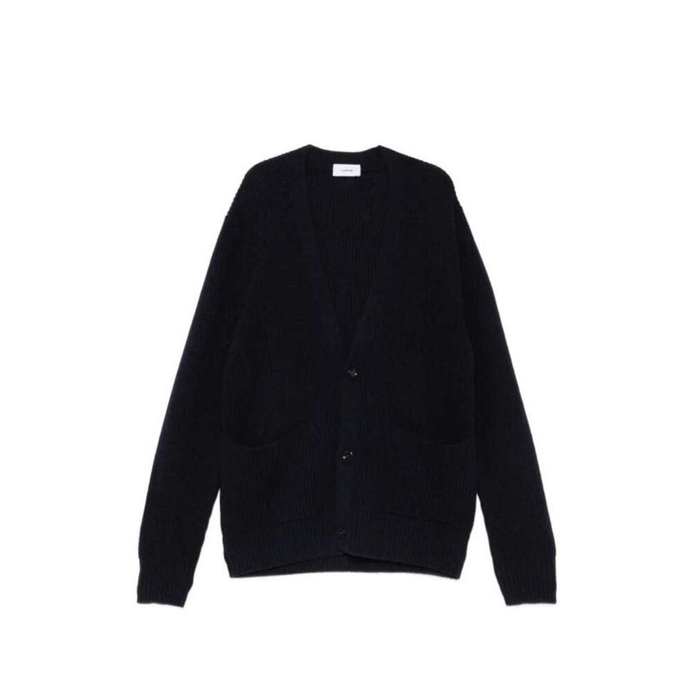 Lardini Men Ribbed V-Neck Cardigan